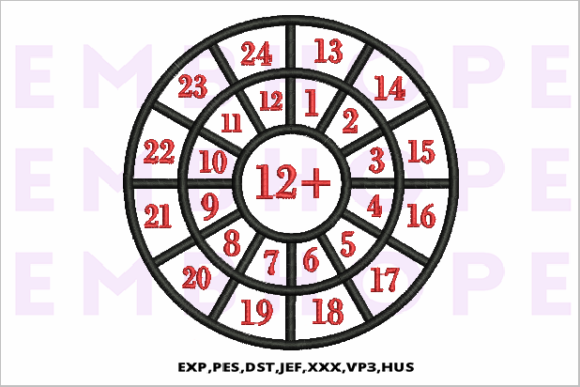 Addition Wheel 12 Embroidery Design Review