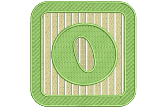 Green Frame Alphabet O Letter Review for Boutique Apparel