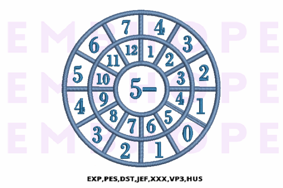 Minus Wheel 5 - Embroidery Design Review