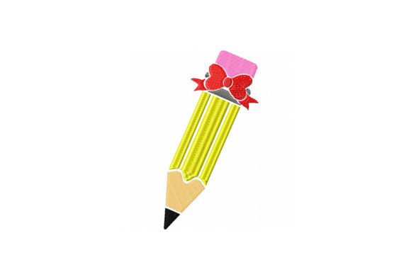 Pencil with Bow Embroidery Review