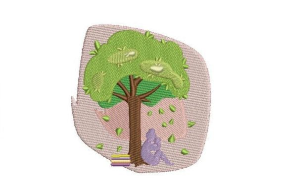 Reading Under a Tree Embroidery Review