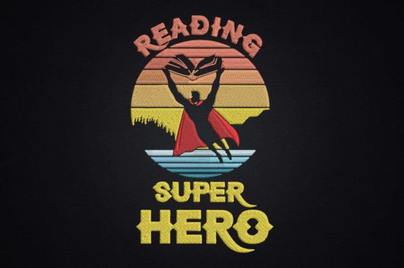 Super Hero Reading Book Embroidery Review